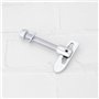 EMSea 4pcs Loquets de Fixation AntiLuce Loquet de Fixation M12 x 75 mm Robuste Verrou à Pêne Dormant pour Hayons de Remorque Cam