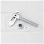 EMSea 4pcs Loquets de Fixation AntiLuce Loquet de Fixation M12 x 75 mm Robuste Verrou à Pêne Dormant pour Hayons de Remorque Cam