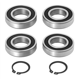 EMSea Lot de 2 Roulements à Tambour 35 X 72 X 17 Mm avec Bagues de Retenue Compatible avec LESCHA VM 140S SM 145S VM 160S Compat