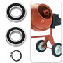 EMSea Lot de 2 Roulements à Tambour 35 X 72 X 17 Mm avec Bagues de Retenue Compatible avec LESCHA VM 140S SM 145S VM 160S Compat