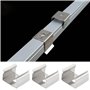 EMSea Lot de 50 Clips de Montage pour Cordon Lumineux LED en Acier Inoxydable pour Bandes LED de 9,5 à 12 Mm (13 X 11 X 9 Mm)