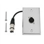 EMSea Plaque Murale XLR sans Soudure en Acier Inoxydable 11