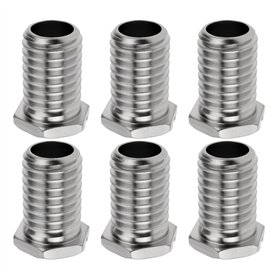 EMSea Lot de 6 vis creuses en acier inoxydable pour panier d'évier de cuisine 1