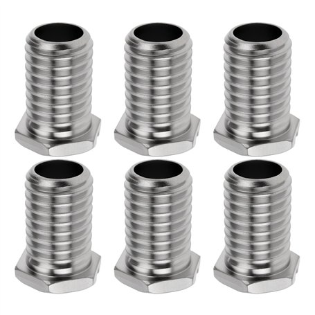 EMSea Lot de 6 vis creuses en acier inoxydable pour panier d'évier de cuisine 1