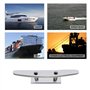 YINETTECH 2pcs Taquets d'amarrage à 2 Trous Acier Inoxydable 316 6 Pouces 6 Pouces pour Bateaux Sécurisation du Quai