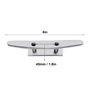 YINETTECH 2pcs Taquets d'amarrage à 2 Trous Acier Inoxydable 316 6 Pouces 6 Pouces pour Bateaux Sécurisation du Quai