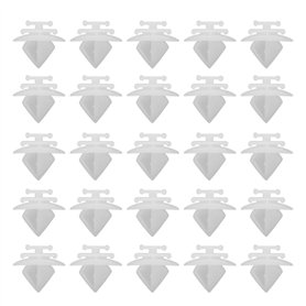 YINETTECH 50pcs Clips de Garniture Pare-Chocs Latéraux du Véhicule Attaches de Fixation Moulure de Porte Extérieure avec Tête Re