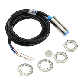 YINETTECH Interrupteur Inductif de Capteur de Proximité à Effet Hall 10mm NPN NO (Normalement Ouvert) avec Aimant DC5-30V NJK-50