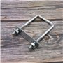 YINETTECH 8pcs Boulons en U Carrés Polyvalents avec Supports Plaque et d'écrou Boulons de Remorque Toit 20x60x120mm Filetage M10