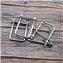 YINETTECH 8pcs Boulons en U Carrés Polyvalents avec Supports Plaque et d'écrou Boulons de Remorque Toit 20x60x120mm Filetage M10