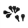 YINETTECH 50pcs Vis à Oreilles pour Boîtier d'ordinateur M3 Vis de Boîtier PC Fixation en Métal Carte Mère pour Couvercle Alimen