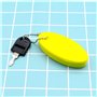 YINETTECH 3PCS Flottant Porte-Clés Glow Ovale Forme Jaune Mousse Porte-clés Sport Nautique Léger Clé Accessoires pour Surf Natat