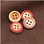YINETTECH 150pcs Boutons Ronds en Bois 15mm 4 Trous Boutons de Couture Décoration pour DIY Couture Artisanat Tricot Costume Chem