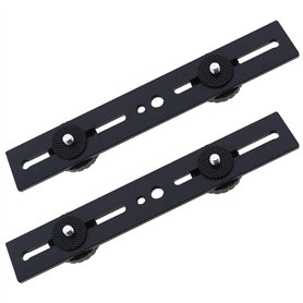 YINETTECH 2pcs Support de Caméra Double Flash Remplacement 2 Support de Flash Support de Lumière de Caméra avec 1/4 Vis Accessoi