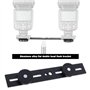 YINETTECH 2pcs Support de Caméra Double Flash Remplacement 2 Support de Flash Support de Lumière de Caméra avec 1/4 Vis Accessoi