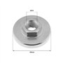 YINETTECH Lot de 4pcs Écrous à Bride pour Meuleuse d'angle M14 Compatible avec 125/150/180/230 Meuleuses d'angle de Type Disque 