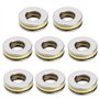 YINETTECH 8pcs F8-16M Butées à Billes 8mmx16mmx5mm en Acier Chromé à Sens Unique Miniature Haute Précision Roulements en Acier P