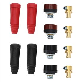 YINETTECH 8 Pièces Connecteur de Panneau de Câble de Soudage TIG Fiche et Prise DKZ35-50/DKJ35-50 Connecteur Rapide de Câble de
