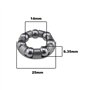 YINETTECH 4pcs de Retenue de Roulement à Billes de Vélo 7 Boules Accessoires de Réparation de Vélo Cage de Roulement à Billes Ro