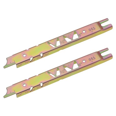 YINETTECH Lot de 2 jauges de limage pour tronçonneuse 1110 893 4000 - Jauge de profondeur de chaîne adaptée pour chaîne de tronç
