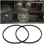 YINETTECH Lot de 5 courroies d'entraînement de moteur de diamètre intérieur de 35 mm en caoutchouc pour petit moteur, poulies de