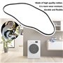 YINETTECH 1 courroie élastique pour machine à laver courroie trapézoïdale à 4 nervures circonférence 1238 mm largeur 9 mm compat