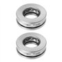 YINETTECH 2 Pièces Roulements à Billes de Butée 51203 avec Rondelles Alésage de 17 Mm Diamètre Extérieur de 35 Mm Épaisseur de 1
