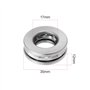 YINETTECH 2 Pièces Roulements à Billes de Butée 51203 avec Rondelles Alésage de 17 Mm Diamètre Extérieur de 35 Mm Épaisseur de 1