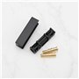 YINETTECH Lot de 2 connecteurs de câble fibre optique pour réparation 61136906535 Compatible avec BMW, Mercedes, Audi Noir