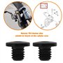 YINETTECH 2X Vis de Purge de Frein à Disque en Titane TC4 avec Joints Toriques M5 X 8,5 Mm Compatibles avec Shimano M985/M988/M9