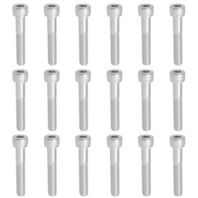 YINETTECH Lot de 15 Boulons à Tête Creuse pour Tige de Selle de Vélo M8 X 45mm en Acier Inoxydable 304 A2 Résistant à La Corrosi