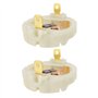 YINETTECH 2pcs Porte-balais de Charbon de Rotor de Moteur Pièce Rechange 895 875 887 Ensemble de Balais de Charbon de Rotor de M