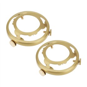 YINETTECH 2PCS Abat-jours en Laiton pour Lampe de 60 Mm avec Fixations à Vis Sécurisées pour Lampes Suspendues Conceptions d'écl