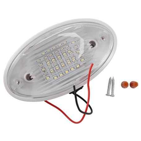 Wobekuy Lampe LED 12 V avec interrupteur pour camping-car ou bateau Annexe Blanc