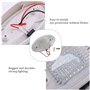 Wobekuy Lampe LED 12 V avec interrupteur pour camping-car ou bateau Annexe Blanc