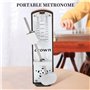 Tiamu Métronome mécanique portable - Piano musical - Précision et son puissant - Métronome universel pour piano, guitare, batter