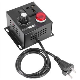 Onmancy Régulateur de tension électronique Scr AC220 V 4000 W - Régulateur de tension - Régulateur de vitesse - Avec prise europ