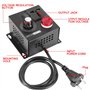 Onmancy Régulateur de tension électronique Scr AC220 V 4000 W - Régulateur de tension - Régulateur de vitesse - Avec prise europ