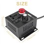 Onmancy Régulateur de tension électronique Scr AC220 V 4000 W - Régulateur de tension - Régulateur de vitesse - Avec prise europ