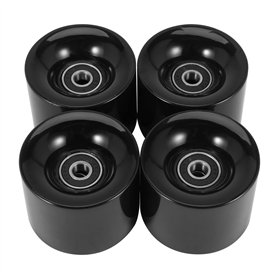 Hacbop Lot de 4 roues de skateboard de 60 mm + ABEC-9 roues en acier pour roulements et entretoises.