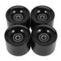 Hacbop Lot de 4 roues de skateboard de 60 mm + ABEC-9 roues en acier pour roulements et entretoises.