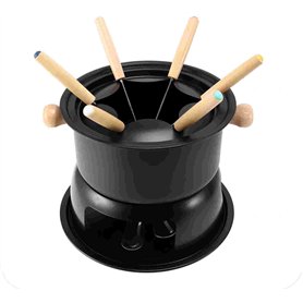 Micvtve Ensemble à fondue au chocolat pour fondue multifonction en acier au carbone pour crème glacée au chocolat avec fromage c