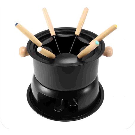 Micvtve Ensemble à fondue au chocolat pour fondue multifonction en acier au carbone pour crème glacée au chocolat avec fromage c