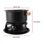 Micvtve Ensemble à fondue au chocolat pour fondue multifonction en acier au carbone pour crème glacée au chocolat avec fromage c