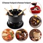 Micvtve Ensemble à fondue au chocolat pour fondue multifonction en acier au carbone pour crème glacée au chocolat avec fromage c