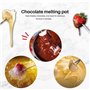 Micvtve Ensemble à fondue au chocolat pour fondue multifonction en acier au carbone pour crème glacée au chocolat avec fromage c