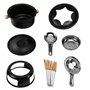 Micvtve Ensemble à fondue au chocolat pour fondue multifonction en acier au carbone pour crème glacée au chocolat avec fromage c