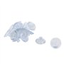 sourcingmap 20pcs Ventouses Anti-collision Transparente en Caoutchouc pour Verre Bureau Maison Coussinet Suspension à Ventouse 2