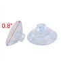 sourcingmap 20pcs Ventouses Anti-collision Transparente en Caoutchouc pour Verre Bureau Maison Coussinet Suspension à Ventouse 2