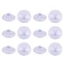 sourcingmap 12pcs Ventouses Anti-collision Transparente en Caoutchouc pour Verre Bureau Maison Coussinet Suspension à Ventouse V